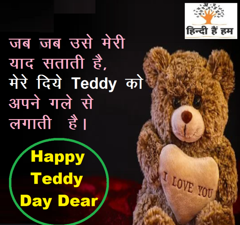 Teddy Day Shayari टेडी डे शायरी Teddy Day Status Hindi Hain Hum